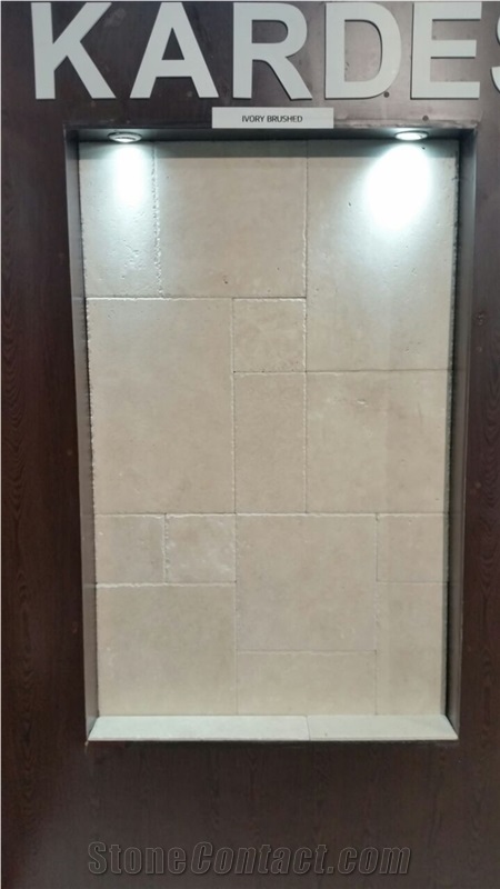 Ivory Traverten Tiles & Slabs, White Travertine Tiles Pattern, Walling Tiles