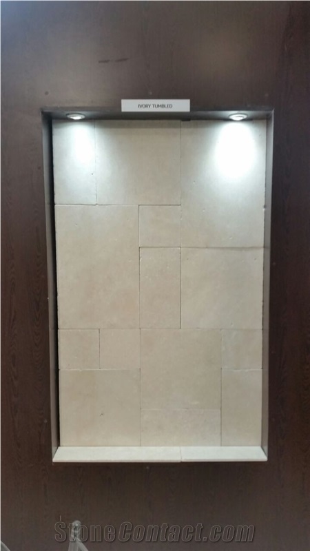 Ivory Traverten Tiles & Slabs, White Travertine Tiles Pattern, Walling Tiles