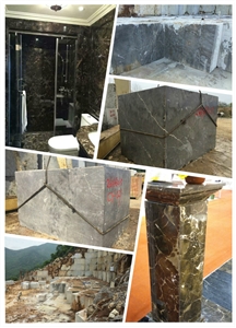 China Emperador Dark Marble Blocks