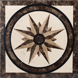 Decorative Marble Square Pattern Waterjet Marble Floor Medallion Decorative Marble Square Pattern Waterjet Marble Floor Medallion