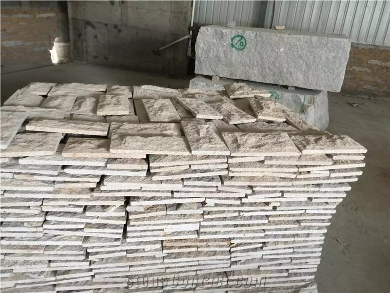 G682 China Rusty Yellow Natural Split Cubes, Cobble Stone, Paving Stone for Path, Driveway