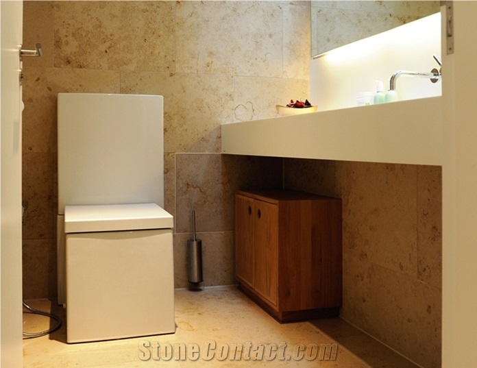 Antique Style - Jura Beige Limestone Slabs & Tiles /Jura Giallo Limestone Tiles,Slabs for Washroom Walling & Flooring