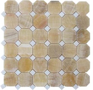 Beige Honey Onyx Hexagon Mosaic Tiles for Walling & Flooring Covering, China Honey Beige Onyx Hexagon Mosaic Beige Honey Onyx Hexagon Mosaic Tiles for Walling & Flooring Covering, China Honey Beige Onyx Hexagon Mosaic
