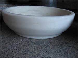 Bianco Carrara Marble Square Sinks/ White Marble Basins
