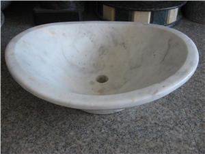 Bianco Carrara Marble Square Sinks/ White Marble Basins