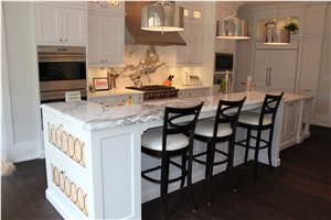 Calacatta Carrara White Marble Counter Top/Kitchen Tops/Natural Marble Kitchen Bench Countertop-Customized