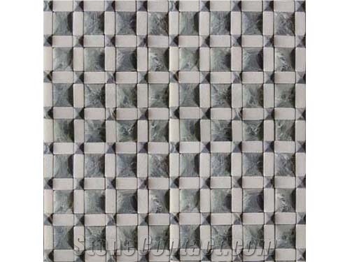 China Honey Onyx Mosaic Polished Tiles / Brick Mosaic for Bathroom Walling Design/ Floor Mosaic