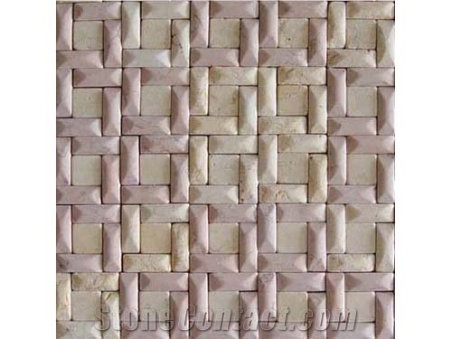 China Honey Onyx Mosaic Polished Tiles / Brick Mosaic for Bathroom Walling Design/ Floor Mosaic