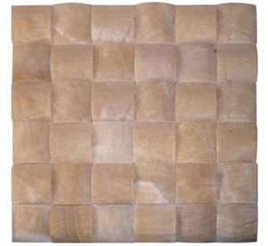 China Honey Onyx Mosaic Tiles Polished / Brick Mosaic for Bathroom Walling Design/ Beige Onyx Floor Mosaic Tiles /Basketweave Mosaic