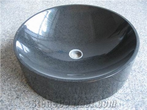 China Multicolor Red Granite Round Sinks/ Wash Basin for Bathroom