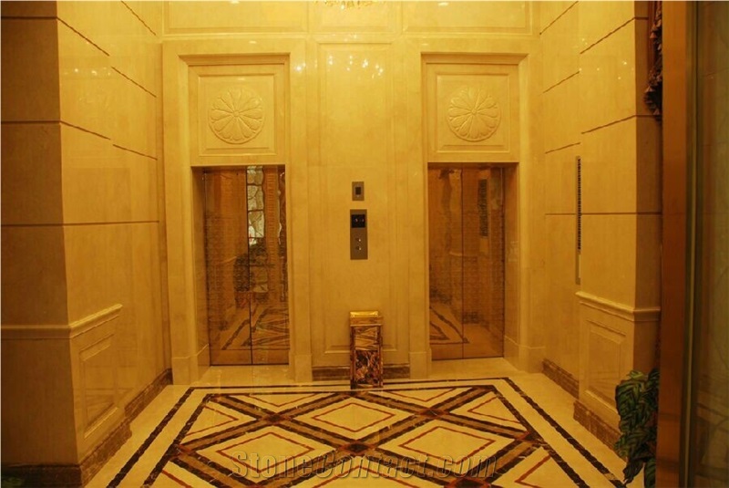 Dark Emperador Marble 3d Waterjet Medallions Pattern for Flooring