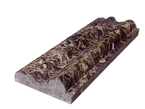Dark Emperador Marble Border Lines / Brown Marble Moulding Dark Emperador Marble Border Lines / Brown Marble Moulding