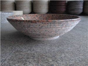 G562 Maple Red Granite Round Sinks/ Vesel Basins/ Bathroom Wash Sinks