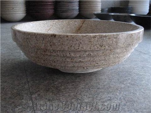 G562 Maple Red Granite Round Sinks/ Vesel Basins/ Bathroom Wash Sinks