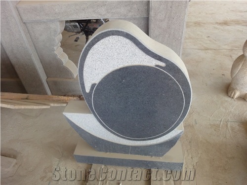 G603 Bianco Sardo Sesame White Granite Headstone /Gravestone /Engraved Tombstone