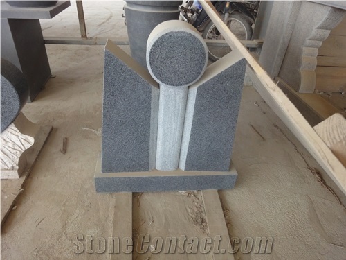 G603 Bianco Sardo Sesame White Granite Headstone /Gravestone /Engraved Tombstone