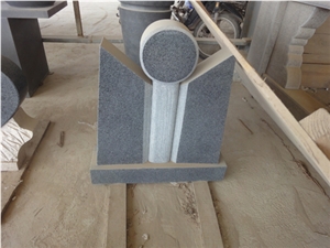 G603 Bianco Sardo Sesame White Granite Headstone /Gravestone /Engraved Tombstone