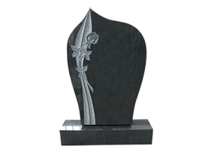 G654 Granite China Impala Black Granite Angel & Heart Shaped Tombstone & Mounment