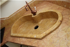 Own Factory-Rosa Valencia Marble Kitchen Countertop /Kitchen Worktop with Sinks