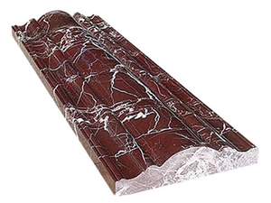 Rosso Levanto Marble Moulding / Rojo Levante Red Marble Border Lines Interior Stone