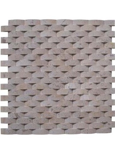 Split Face Light Cream Travertine Mosaic Tiles for Walling/ Beige Travertino Mosaic Split Face Light Cream Travertine Mosaic Tiles for Walling/ Beige Travertino Mosaic