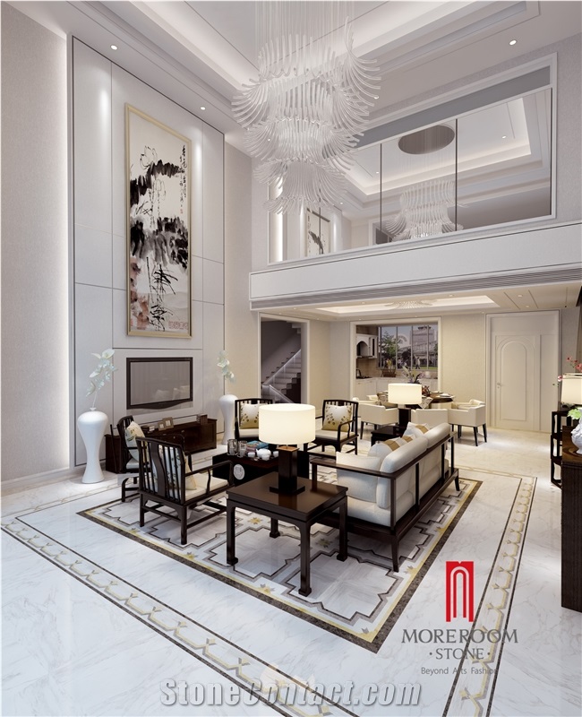 600 X 600mm Calacatta White Glazed Ceramic Tiles, Porcelain Floor Tiles