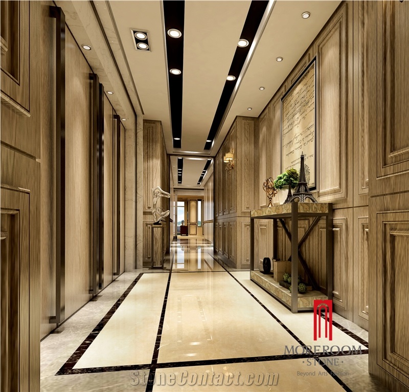 Carman Beige Porcelain Floor Tile Foshan Ceramic Tile for Home Decoration