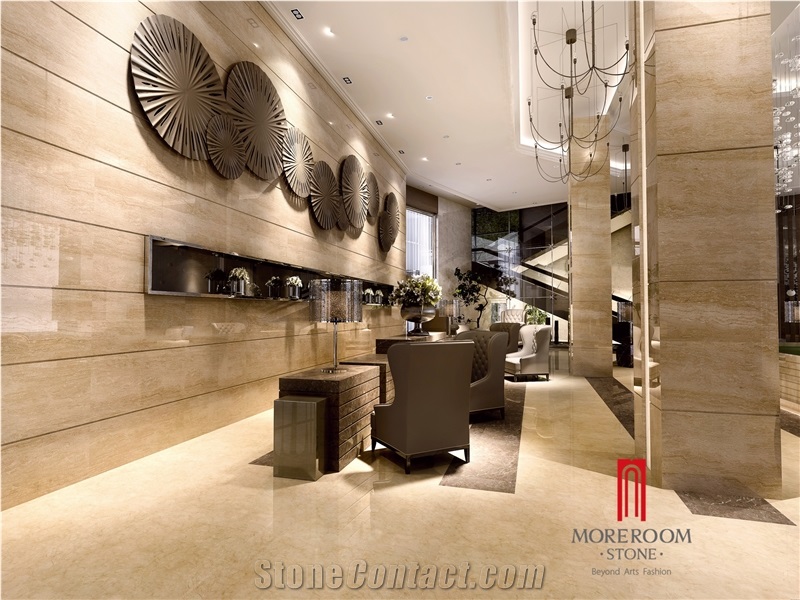 Egypt Travertine Porcelain Floor Tile Foshan Ceramic Tile Price, Beige Tiles