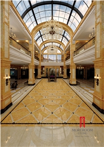 Golden Rose Pattern Marble Tile Artificial Marble Stone Price Ceramic Tile