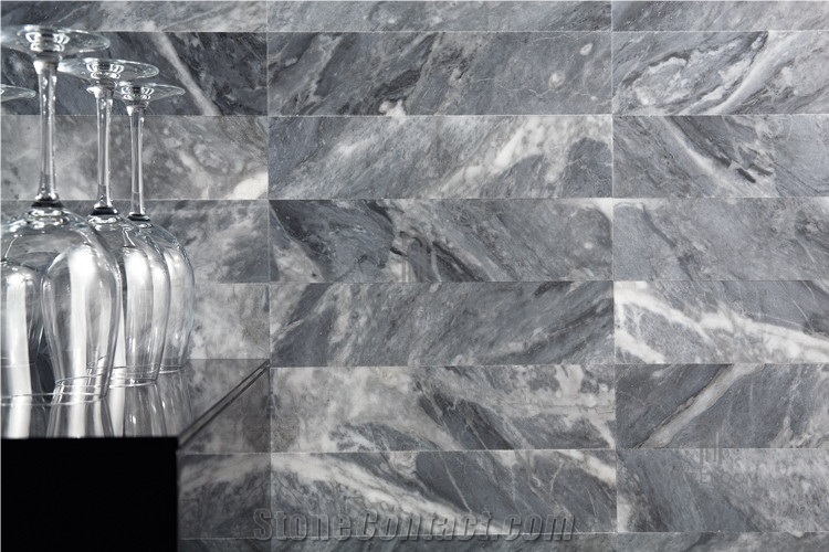 Grey Bardiglietto Marble Slab & Tile for Hotel