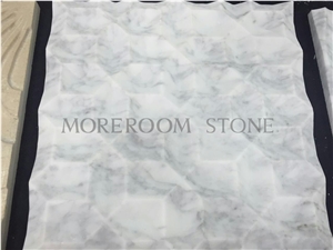 Italy Ambaji White Marble Tile Full Marble Design 3d Wall Tiles White Marble in Cheap Price Usd Sqm