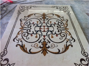 Marble Round Medallion and Square Medallion Marble Tile