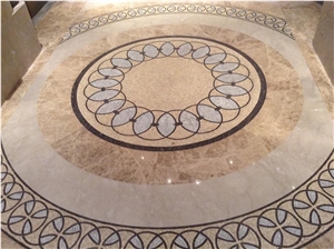 Marble Round Medallion and Square Medallion Marble Tile