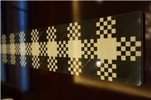 Mixcolor Marble Border Mosaic Border 150x600mm