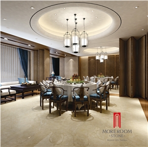 Nuva Beige Marble Imitation Ceramic Tiles for Floor and Wall Decoration