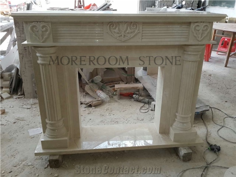 Onyx Fireplace Decorating for Villa