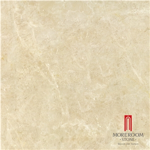 Roman Beige Full Polished Marble Tiles Floor Ceramic Porcelain 60 X 60cm