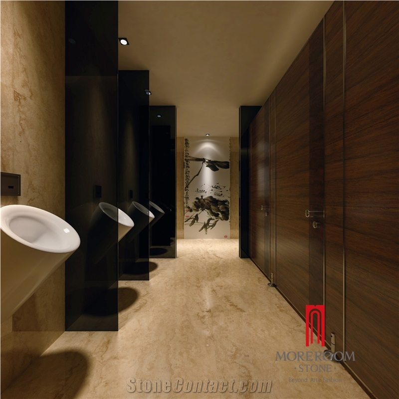 Roman Travertine Foshan Full Polished Tiles Floor Ceramic Porcelain 60 X 60cm