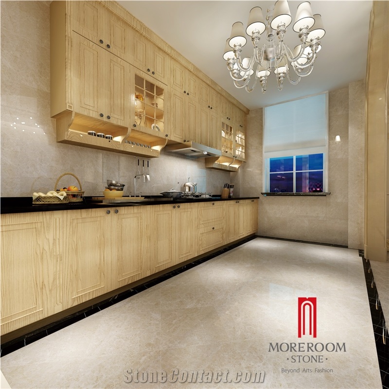 Shayan Beige Foshan Glossy Copy Marble Polished Floor Porcelain Tile