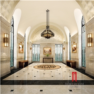 Sofitel Gold Full Polished Marble Look Glossy Porcelain Floor Tiles