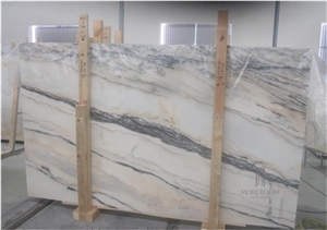Statuario Rosso Marble White Estremoz Marble with Pink Statuario Veins Slabs & Tiles