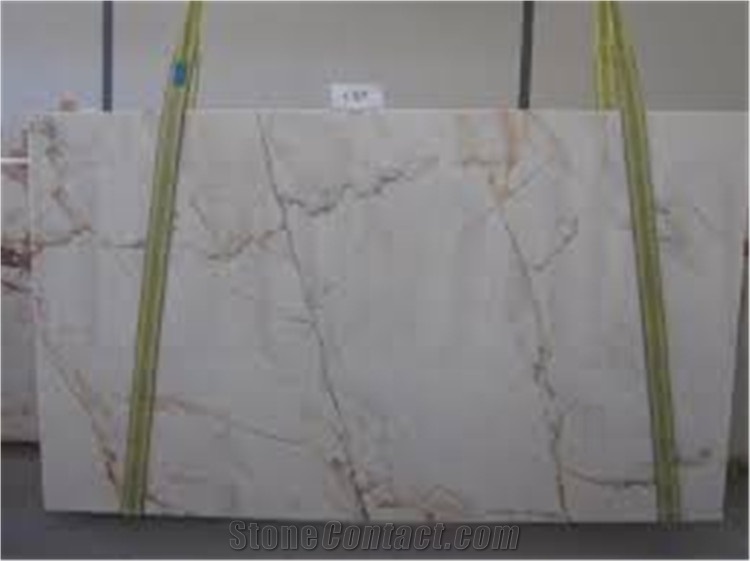 Statuario Rosso Marble White Estremoz Marble with Pink Statuario Veins Slabs & Tiles