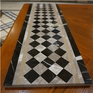 Turkey Cicily Grey Laminated Marble Border,Skirting,Floor Border Decos