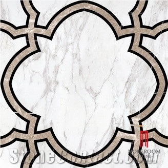 White Marble Grey Marble Showroom Design Ceramic Tile