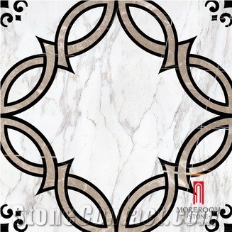 White Marble Grey Marble Showroom Design Ceramic Tile