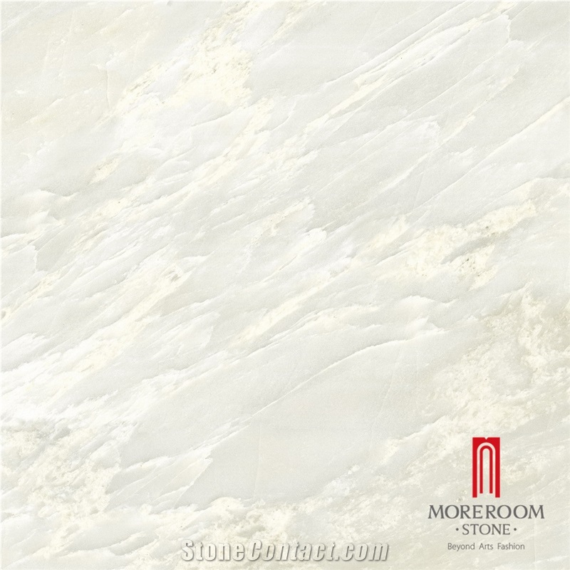 White Onyx Look Porcelain Tile for Flooring