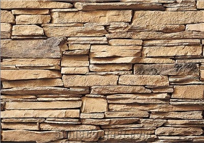 China Brown Slate Natural Split Cultured Stone, Wall Cladding