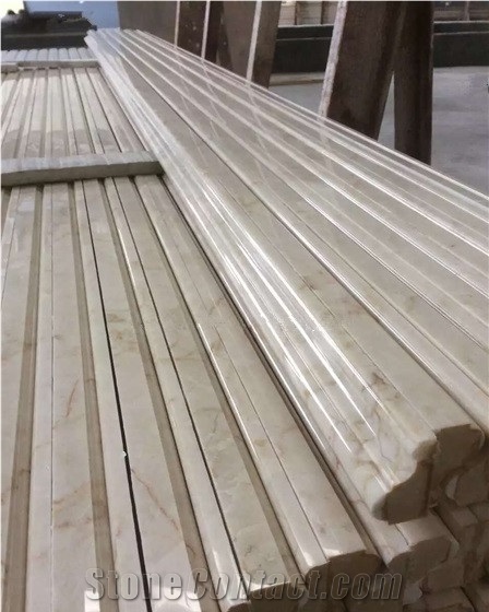 Golden Vein Wood Chinese Marble Skirting, Skirting Boards, Baseboard