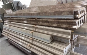 Space Silver, Sky Silver Turkey Marble Skirting, Skirting Boards, Baseboard