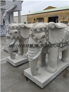 Animal Stone Sculpture/Stone Elephant /China Handcarved Sculpture/Stone Carving/Granite Engraving/Garden Decoration/Landscape Sculptures/Religious Stone Animals/Grey Stone Carving Animal Stone Sculpture/Stone Elephant /China Handcarved Sculpture/Stone Carving/Granite Engraving/Garden Decoration/Landscape Sculptures/Religious Stone Animals/Grey Stone Carving